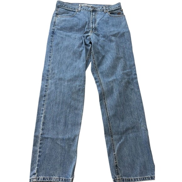 Harley Davidson Straight Leg Jeans Blue 5 Pocket Medium Wash Mens 36 x 32 - Picture 5 of 11